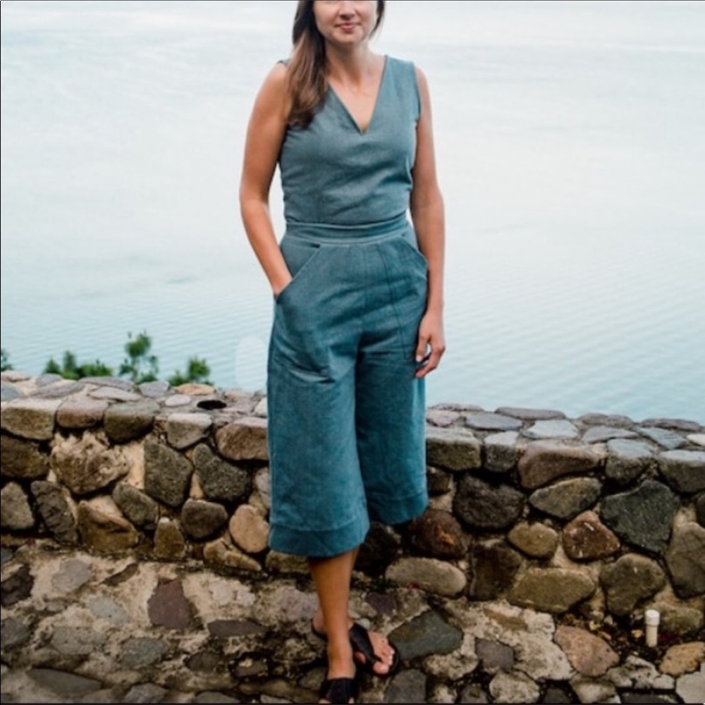 Liz Alig recycled denim jumpsuit